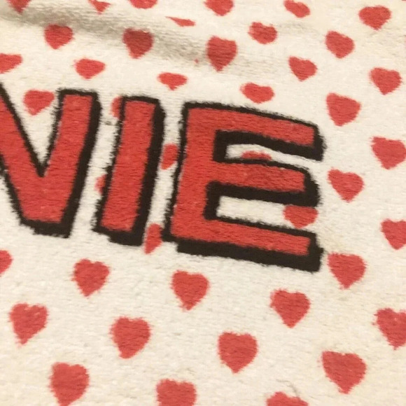Vintage Disney Mickey Minnie Mouse Towel Hearts 51 x 24  Flaws - Picture 8 of 16